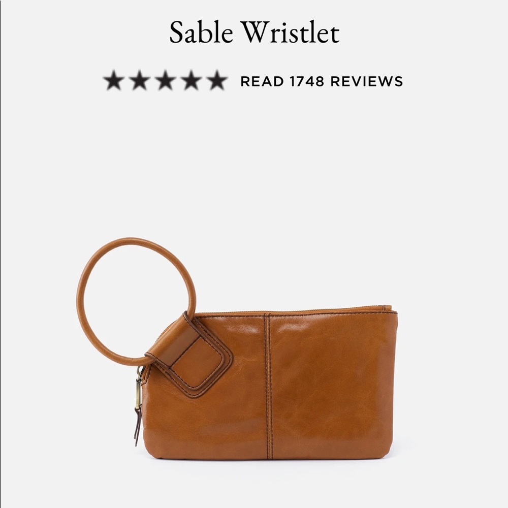 HOBO sable wristlet purse wallet